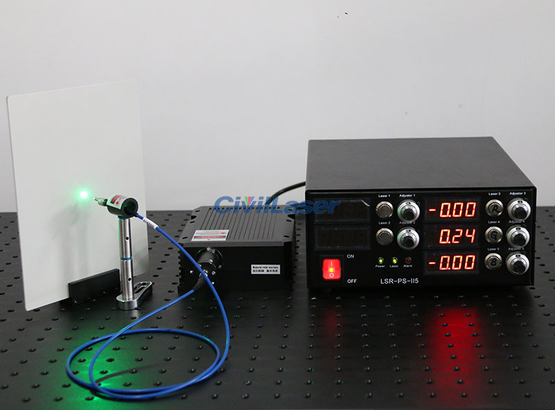 10W RGB laser coupled fiber